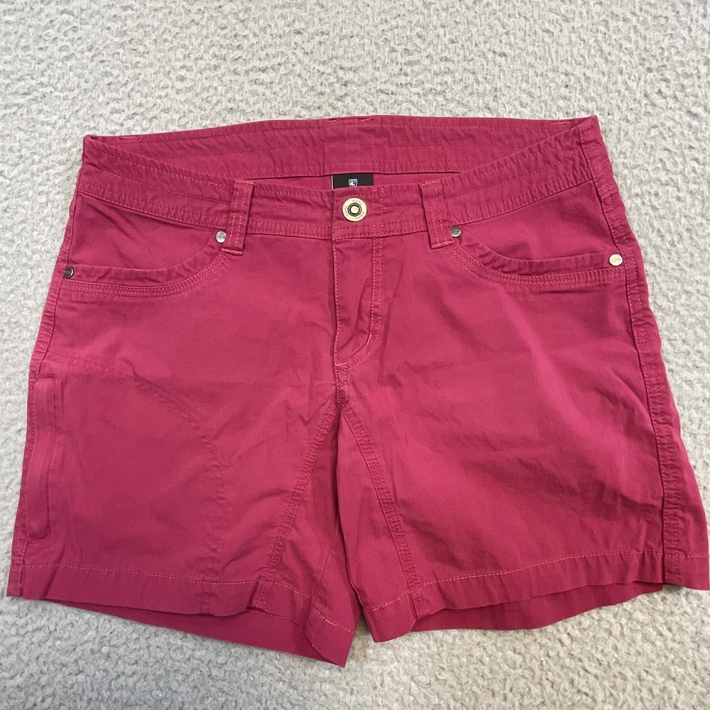 Kuhl Shorts‎ Womens 6 Pink Cotton Blend Casual Pockets Outdoor Hiking Camping